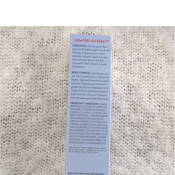 NIB First Aid Beauty Hydrating Serum with Hyaluronic Acid, 50ml/1.7fl oz in Box - Picture 8 of 8